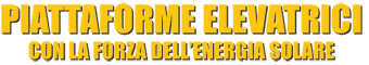 Piattaforma elevatrice energia solare