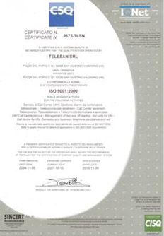 Certificato CSQ 2007