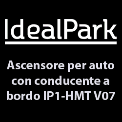Ascensore per auto con conducente a bordo di IdealPark - Parcheggio automatizzato montauto