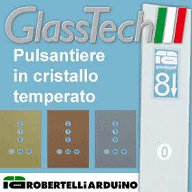 Pulsantiere Robertelli in cristallo temperato