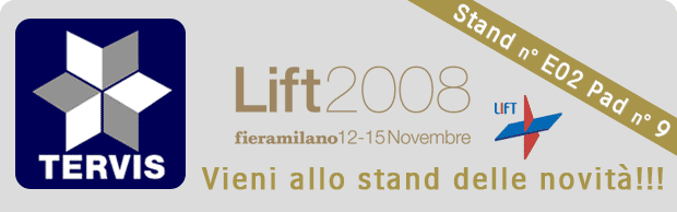 TERVIS Vi aspetta al LIFT 2008 per presentarvi: il Nuovo combinatore telefonico REPORTER 2000 LIFT 81-28 II